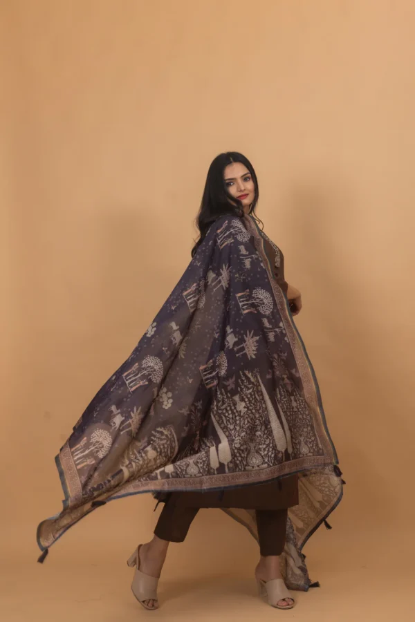 Harita Brown Three Piece Suit Set - Image 5